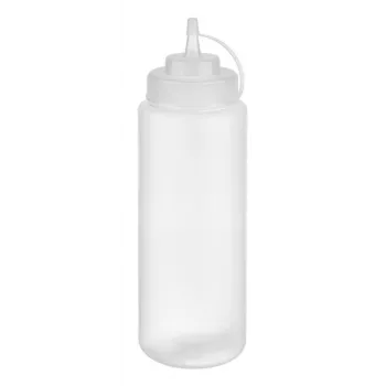 Flacon souple APS 1025 ml transparent polyéthylène avec bouchon à vis et capuchon de fermeture - 1 pièce (93259)