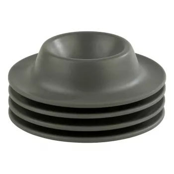 Coquetiers APS EGGY lot de 4, mélamine, gris, 85 mm de diamètre, lavables au lave-vaisselle 85296