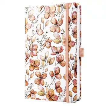 Carnet SIGEL Jolie Clover Blush A5 ligné, couverture rigide, 174 pages, abricot/corail/rouge JN363