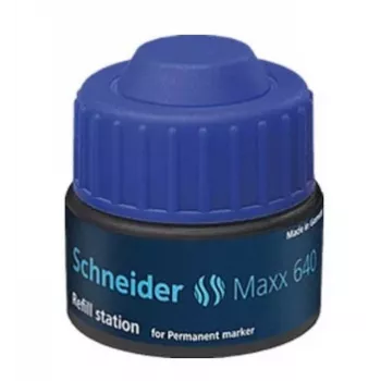Encre de recharge pour marqueur Schneider Maxx 640 bleue 30 ml 164003