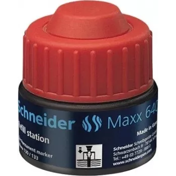 Encre de recharge pour marqueur Schneider Maxx 640 rouge 30 ml 164002