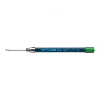 Stylo à bille Schneider Express 735 – encre verte, acier inoxydable, moyen (G2) 50-7364