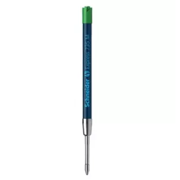 Stylo à bille Schneider Express 735 – encre verte, acier inoxydable, moyen (G2) 50-7364