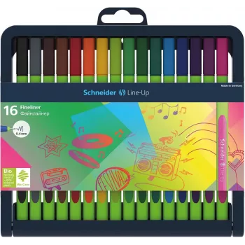 Set de fineliners SCHNEIDER Edding Line-Up 16 couleurs assorties 0,4 mm 191092