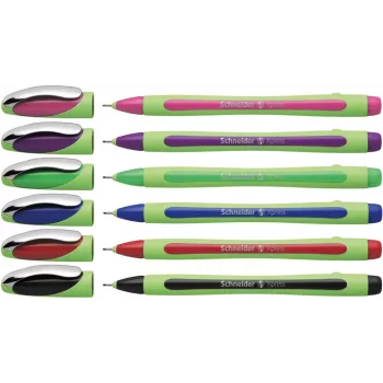 Fineliners Schneider Xpress couleurs assorties 0,8 mm (lot de 6) 190086