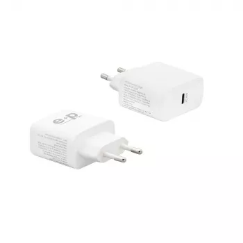 Chargeur mural USB-C GaN E+P AC221 65 W Smart IC blanc
