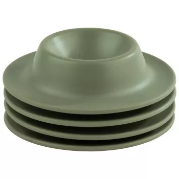 Ensemble de 4 coquetiers APS EGGY, mélamine verte, 85 mm de diamètre, lavable au lave-vaisselle 85295