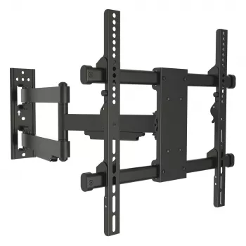 Support mural full-motion E+P pour téléviseurs 32-65 pouces, VESA jusqu'à 400x400, orientable, inclinable, noir 0005625444