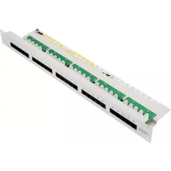 Panneau de brassage ISDN BULLITT CAT 3, 25 ports RJ45 8P4C, non blindé, 19 pouces 1U, noir