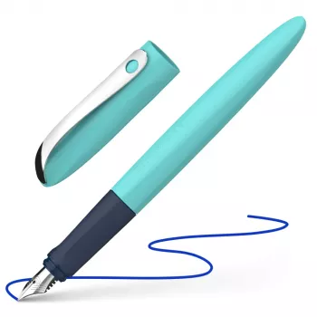 Stylo plume Wavy Turquoise A pour débutants Schneider (50-162132)
