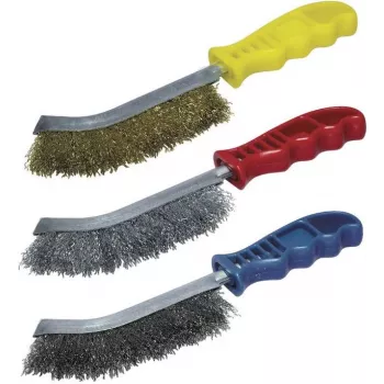 Ensemble de 3 brosses métalliques à main wolfcraft 2138000