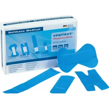 Pansement détectable bleu YPSITECT Holthaus Medical 50 pièces 40600