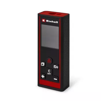 Einhell TC-LD 60 R télémètre laser portée 60 m, surface, volume, Pythagore, IP54, écran LCD rétroéclairé, Soft Grip, avec étui et piles 2270082