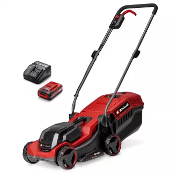 Tondeuse à gazon sans fil GE-CM 18/30-1 Li BL 18V sans balais largeur de coupe 30cm avec batterie 3Ah et chargeur Einhell