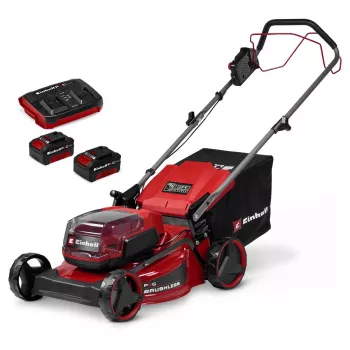 Einhell GC-CM 36/46 S Li BL ensemble tondeuse à gazon sans fil (2x4,0Ah, 46cm) 3413380