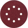 Disques de ponçage excentrique Wolfcraft 2251100, 125 mm, grain 120, fixation velcro, aspiration 8 trous, 25 pièces