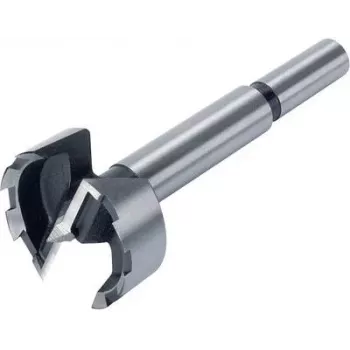 Ensemble de mèches Forstner Wolfcraft 1002000, 5 pièces, 15–35 mm, acier au carbone, arête de coupe dentelée, dans coffret en plastique