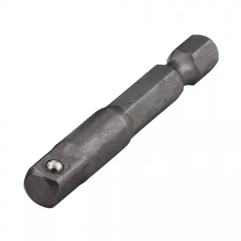 Wolfcraft 1579000 adaptateur de douille, queue hexagonale 1/4 pouce vers carré 1/4 pouce, acier chrome-vanadium