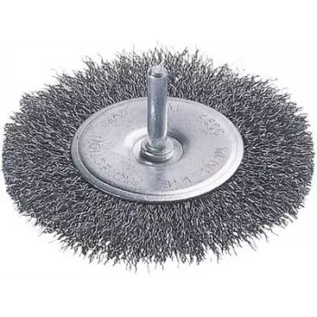 Wolfcraft brosse circulaire en fil d'acier noué 75 mm avec queue 6,3 mm 2100000