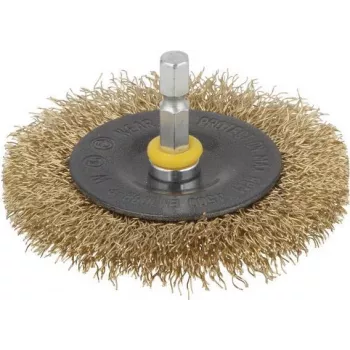 Wolfcraft brosse disque avec queue 1/4 pouce (6,3 mm) 2110000