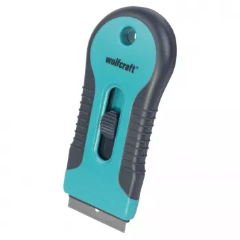 Grattoir en plastique 2K Wolfcraft 38 mm bleu/noir 4101000