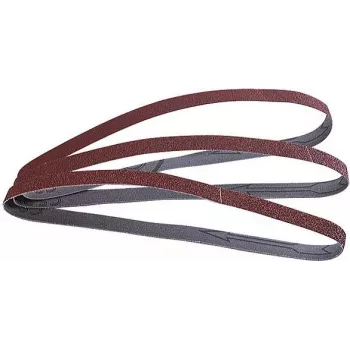 Bande abrasive Wolfcraft 1725000 grain 80, 457 mm x 13 mm, 3 pièces