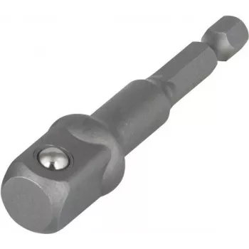 Adaptateur de douille Wolfcraft 2414000, entraînement 1/4 inch vers douille 1/2 inch, 72 mm, chrome-vanadium