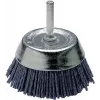 Brosse boisseau en nylon Wolfcraft, queue 1/4 inch (6,3 mm), diamètre 50 mm, 4500 tr/min 2729000
