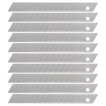 Lames sécables Wolfcraft 9 mm, 10 pièces, acier à haute teneur en carbone, 7 segments, fixation universelle 4302000