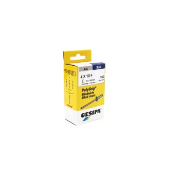 Rivet aveugle GESIPA PolyGrip® 4,0 x 10,0 mm aluminium/acier (100 pièces) 1433848