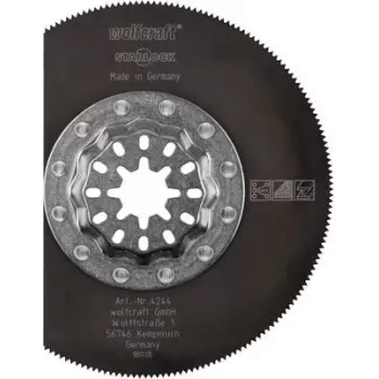 Lame de scie segmentée Wolfcraft 4244000 85 mm HSS pour outils multifonctions oscillants, 1 pièce