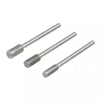 Jeu de meules diamantées Wolfcraft 5987000, cylindriques, 3 pièces