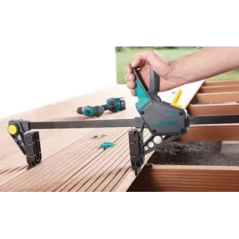 Wolfcraft 6985000 Serre-joint à vis avec ouverture 450 mm et force de serrage 120 kg