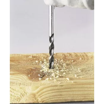 Foret hélicoïdal à bois Wolfcraft 7612010, 12 mm x 151 mm, queue cylindrique