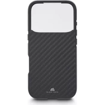 Coque Black Rock Cover 360° en verre pour Apple iPhone 17 Pro, véritable carbone 00080399