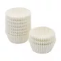 Caissettes à muffins et cupcakes FACKELMANN 21615, papier cuisson anti-graisse, blanc, diamètre 5,0 cm, 250 pièces