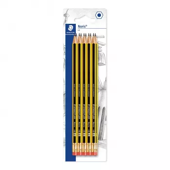 Ensemble de crayons graphite Staedtler Noris HB 122-2 BK10, HB, 10 pièces