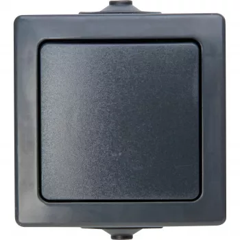 Heinrich Kopp NAUTIC Interrupteur universel (arrêt/va-et-vient), anthracite (565615002)