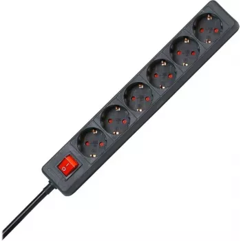 HEINRICH KOPP multiprise 6 prises, 1,4 m, noir 120915006
