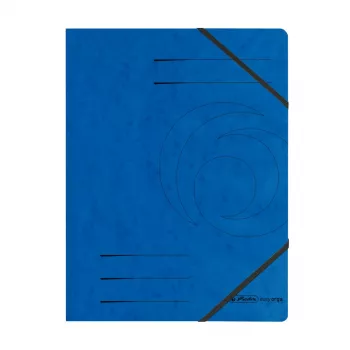 HERLITZ chemise à élastiques d'angle A4 bleue, lot de 5 11387180-000