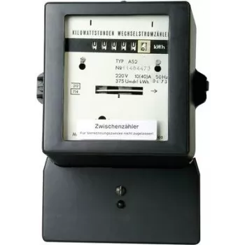 Compteur électrique monophasé mécanique HEINRICH KOPP 230 V 5(30) A classe 2 rail DIN 4 TE 192200011