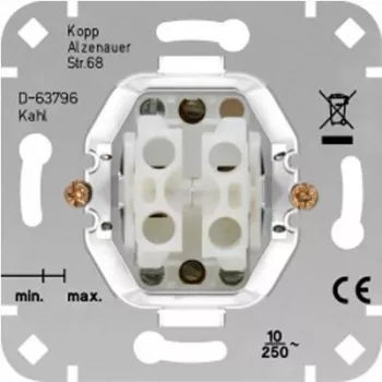 Mécanisme d'interrupteur de volet roulant HEINRICH KOPP HK05/HK07 aluminium 250 V 10 A 504500004
