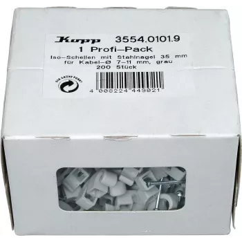 HEINRICH KOPP attaches-câbles à clouer, faisceau Ø 7-11 mm, grises, 200 pièces 355401019