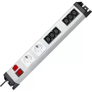 Multiprise Heinrich Kopp POWERversal 8 postes avec 2 prises Schuko et 6 prises IEC C13, câble 1,4 m, noire 227520013