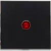 Bascule plate HK07 avec lentille rouge HEINRICH KOPP, noir mat 490063000