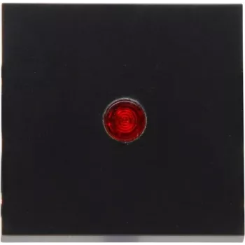 Bascule plate HK07 avec lentille rouge HEINRICH KOPP, noir mat 490063000
