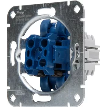 HEINRICH KOPP 508000003 Mécanisme de bouton poussoir série encastré, 250 V, 10AX, IP20, aluminium
