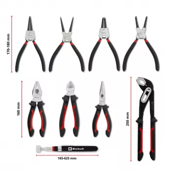 Ensemble de pinces 9 pièces Einhell Tool Pad pour E-Case S-F (370522)