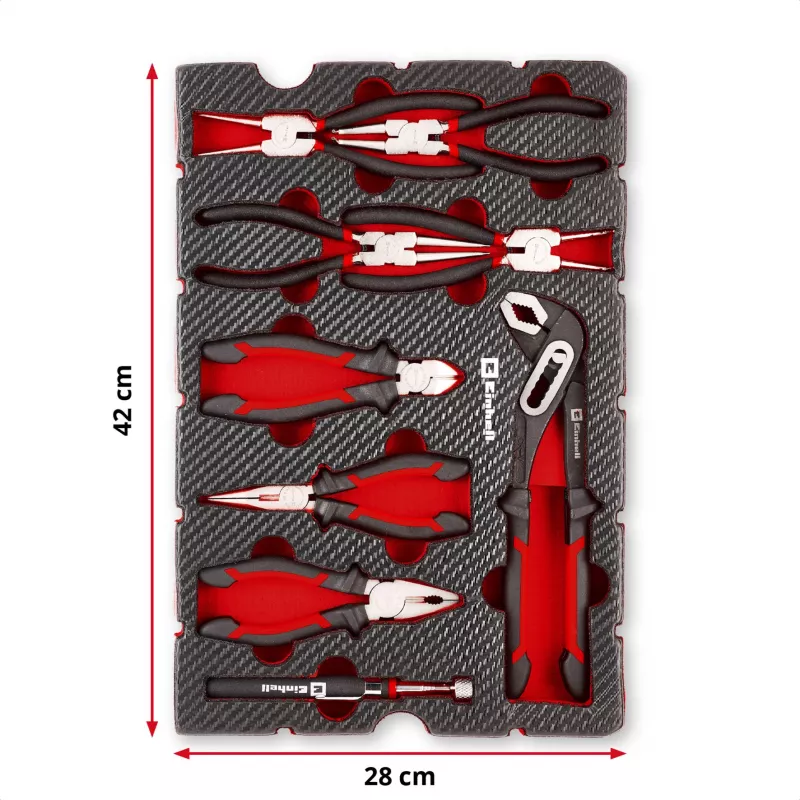 Ensemble de pinces 9 pièces Einhell Tool Pad pour E-Case S-F (370522)
