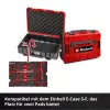 Ensemble d'inserts de coffret 9 pièces pour E-Case Einhell 370526, rouge/noir